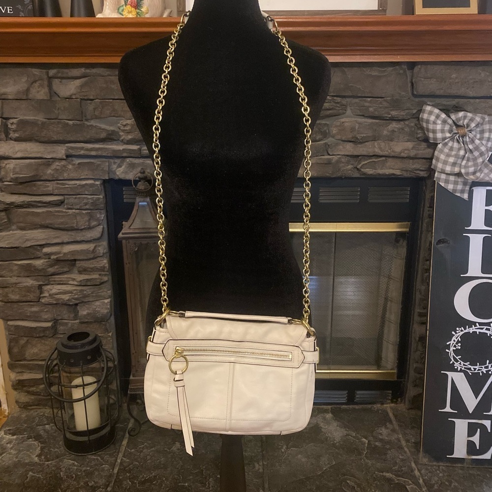 Coach Cream Vintage Chelsea Leather Convertible Crossbody Bag F17825 - Picture 8 of 14